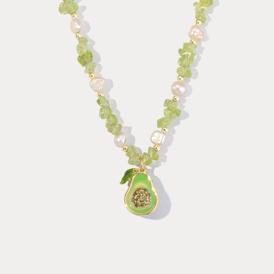 Selenichast Pearl Avocado Necklace