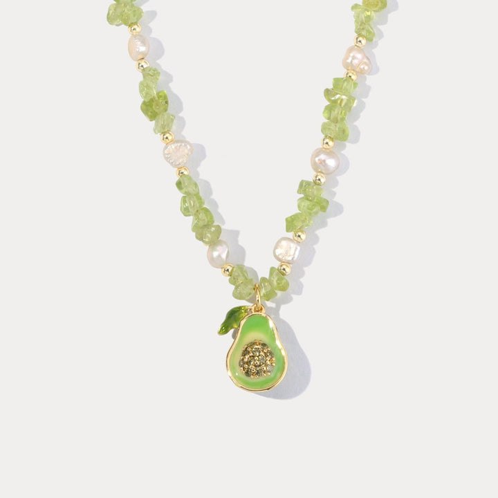 Selenichast Pearl Avocado Necklace