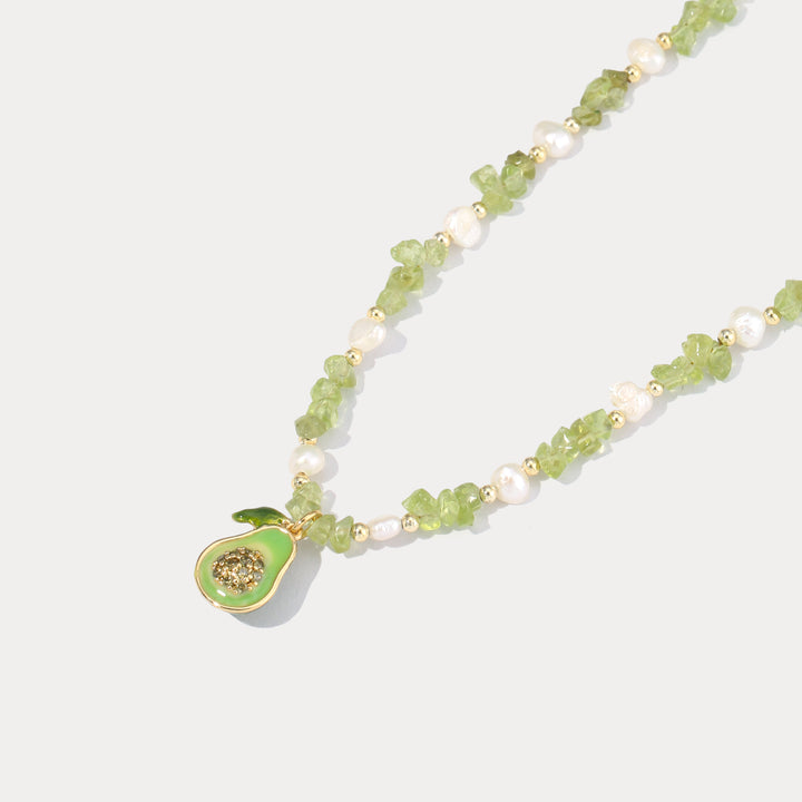 Selenichast Pearl Avocado Necklace