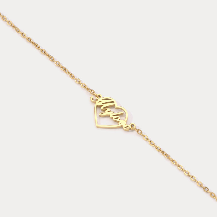 Selenichast Personalized Heart Bracelets