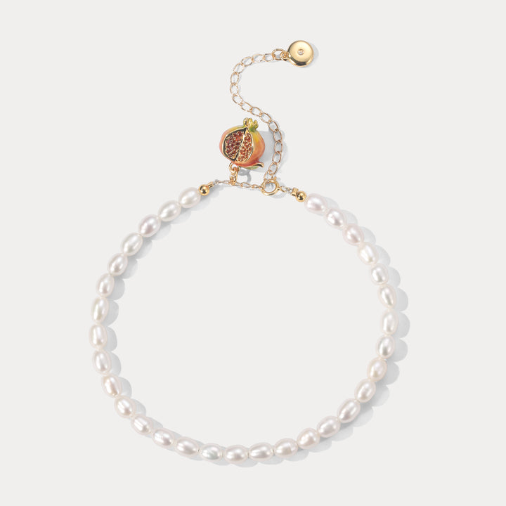 Selenichast Pomegranate Pearl Anklet