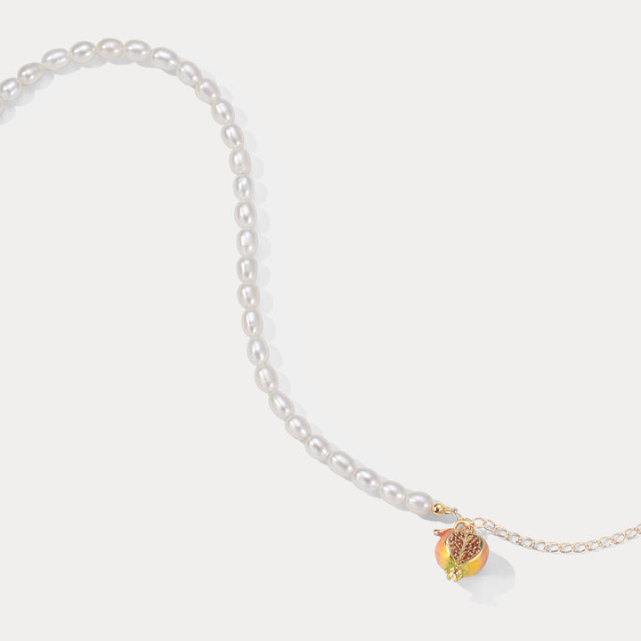 Selenichast Pomegranate Pearl Anklet