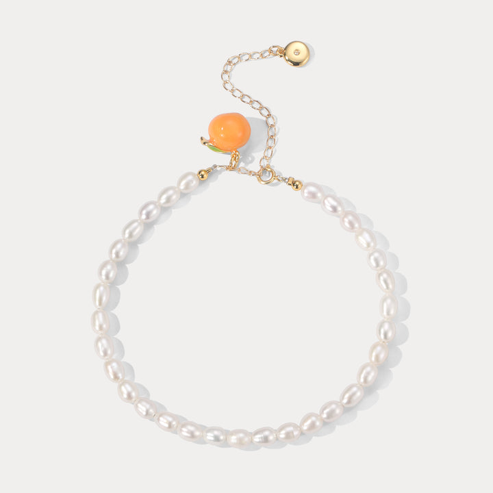 Selenichast Orange Pearl Anklet