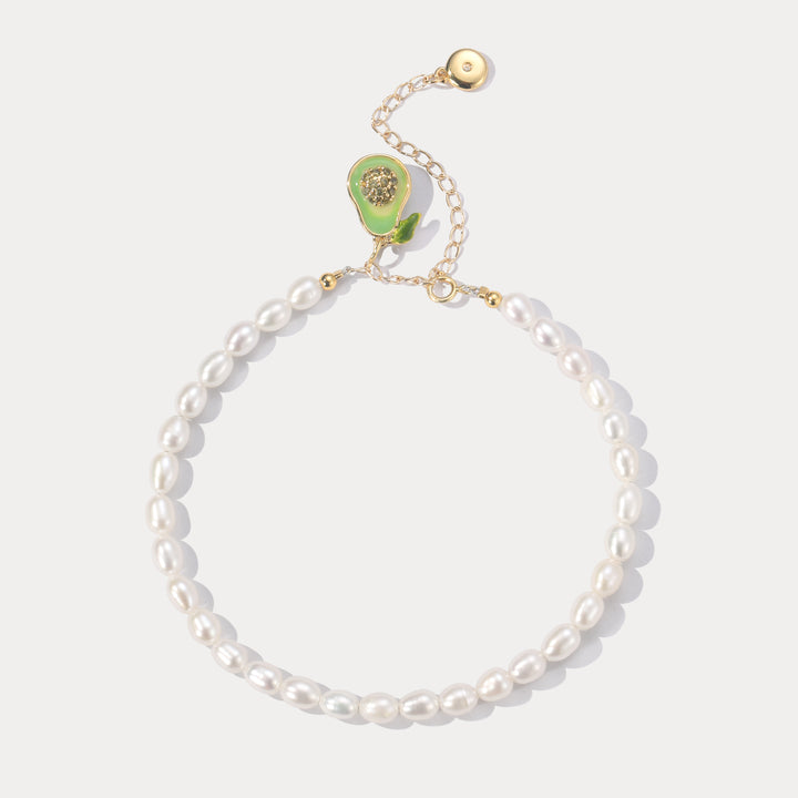 Selenichast Avocado Pearl Anklet