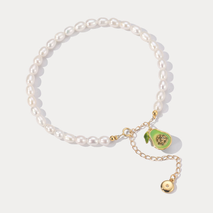 Selenichast Avocado Pearl Anklet