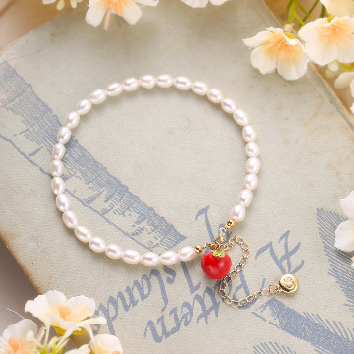 Selenichast Apple Pearl Bracelet