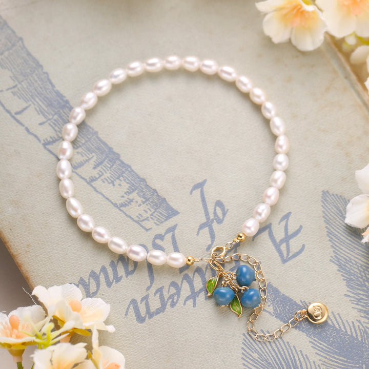 Selenichast Blueberry Pearl Bracelet