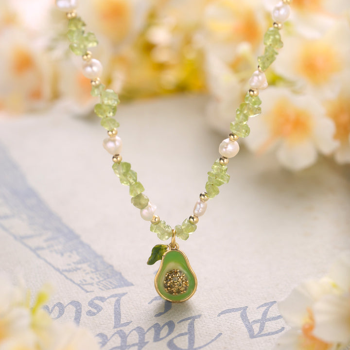 Selenichast Pearl Avocado Necklace