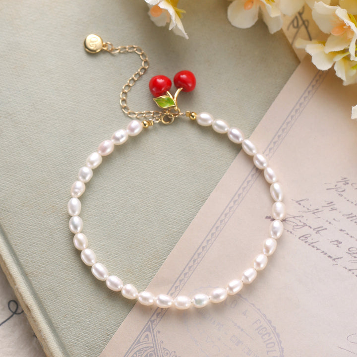 Selenichast Cherry Pearl Anklet