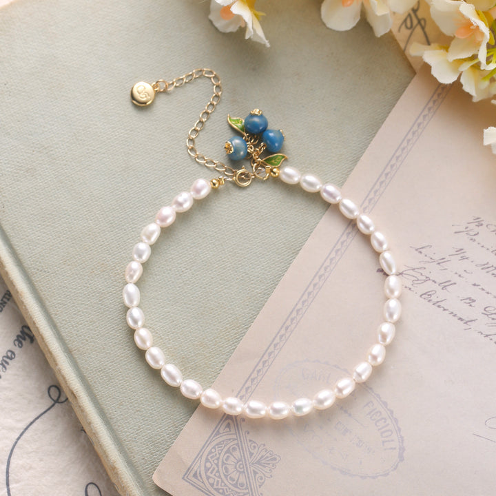 Selenichast Blueberry Pearl Bracelet