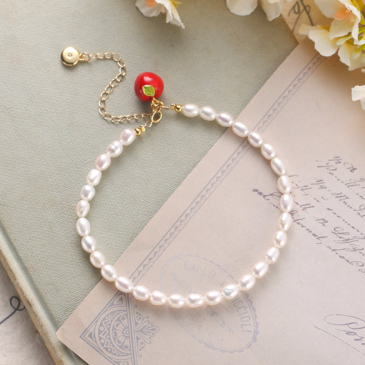 Selenichast Apple Pearl Bracelet