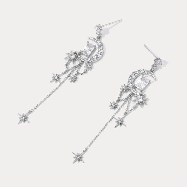 Selenichast Moon and Star Earrings
