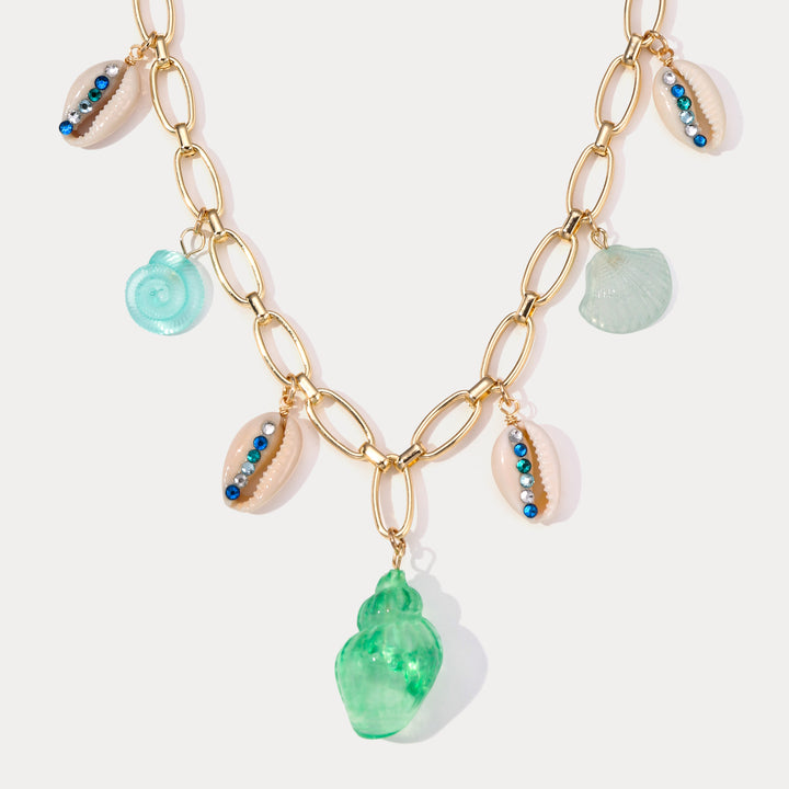 Selenichast Pastel Sea Shell Necklace