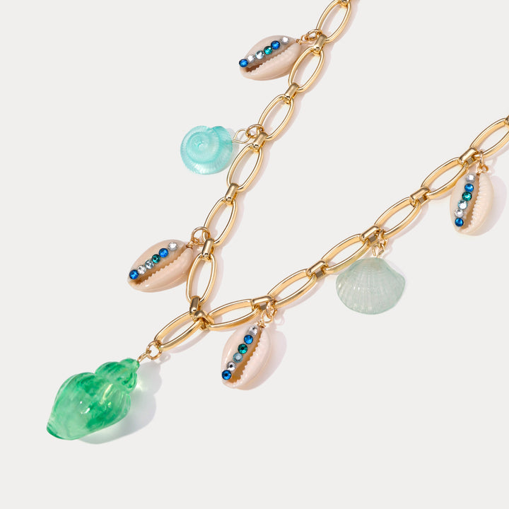 Selenichast Pastel Sea Shell Necklace