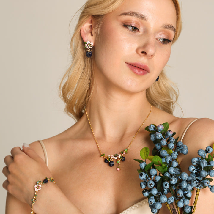 Blackberry Flower Necklace