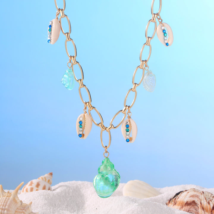 Selenichast Pastel Sea Shell Necklace