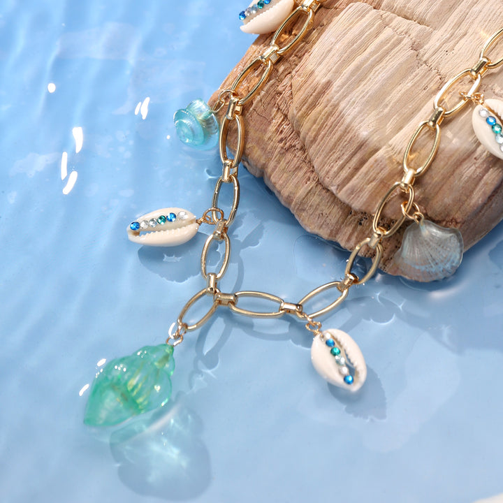 Selenichast Pastel Sea Shell Necklace