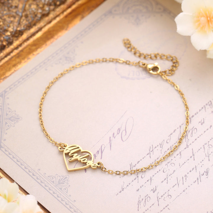 Selenichast Personalized Heart Bracelets
