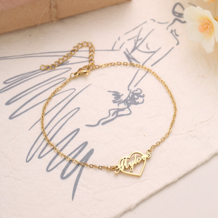 Selenichast Personalized Heart Bracelets