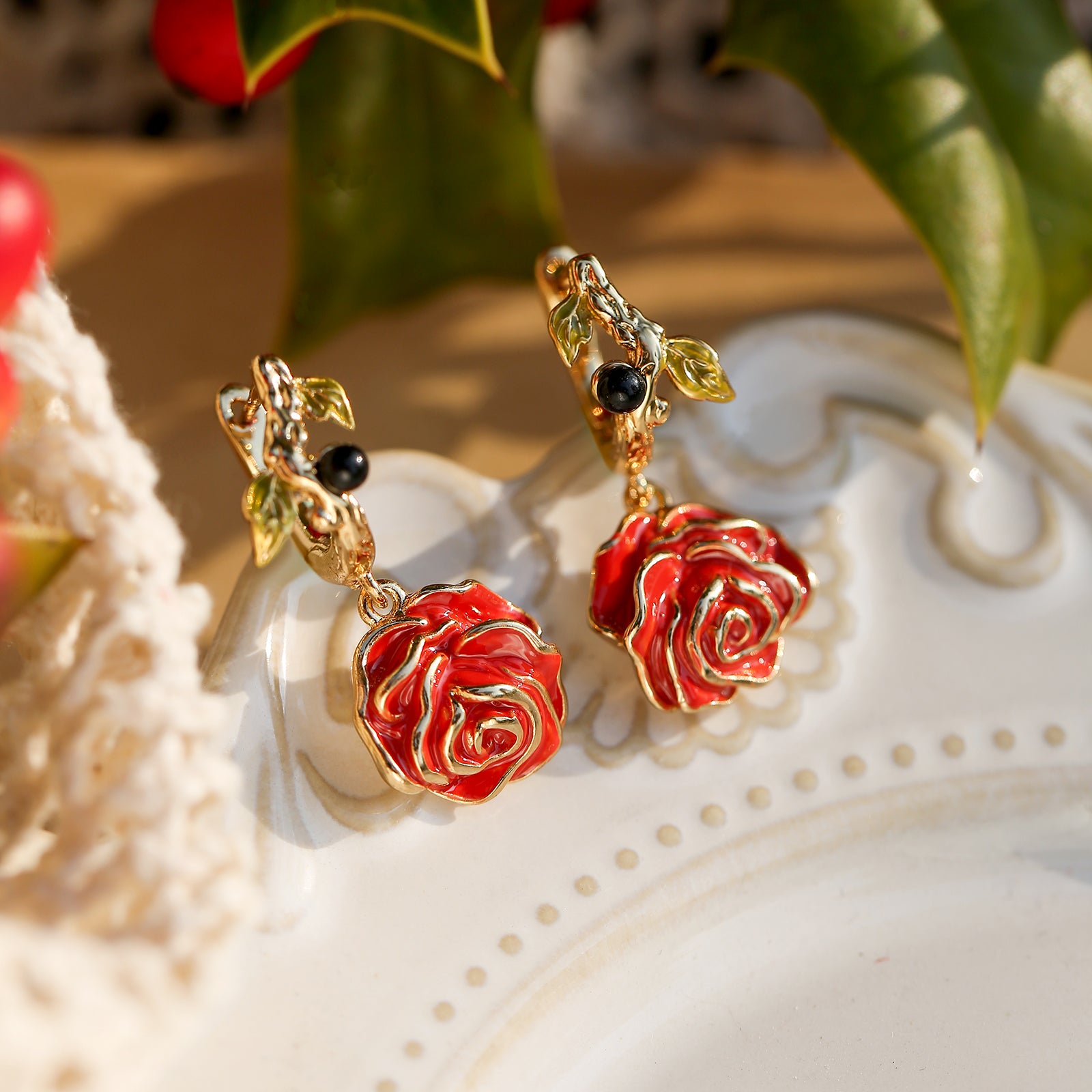 Rose Earrings