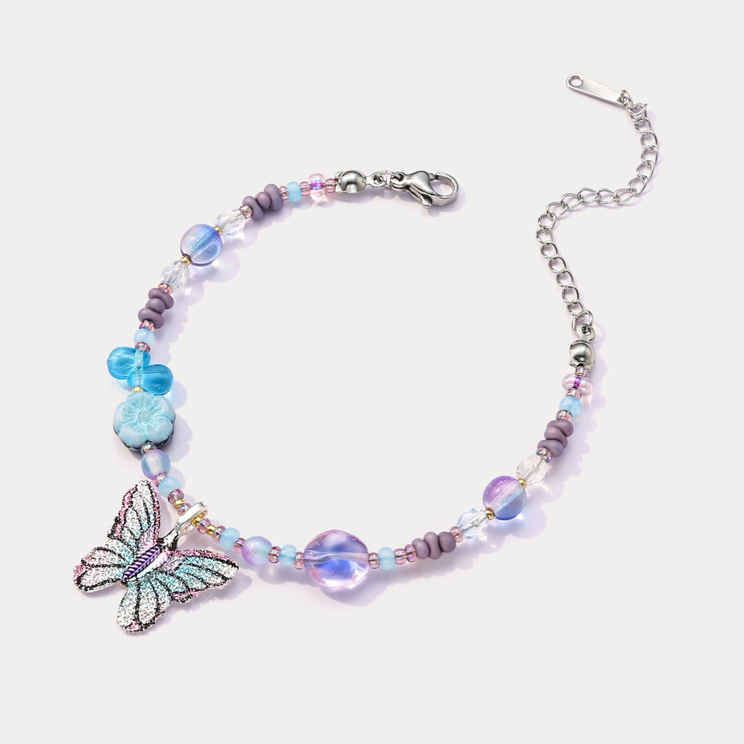 Czech Bead Butterfly Bracelet