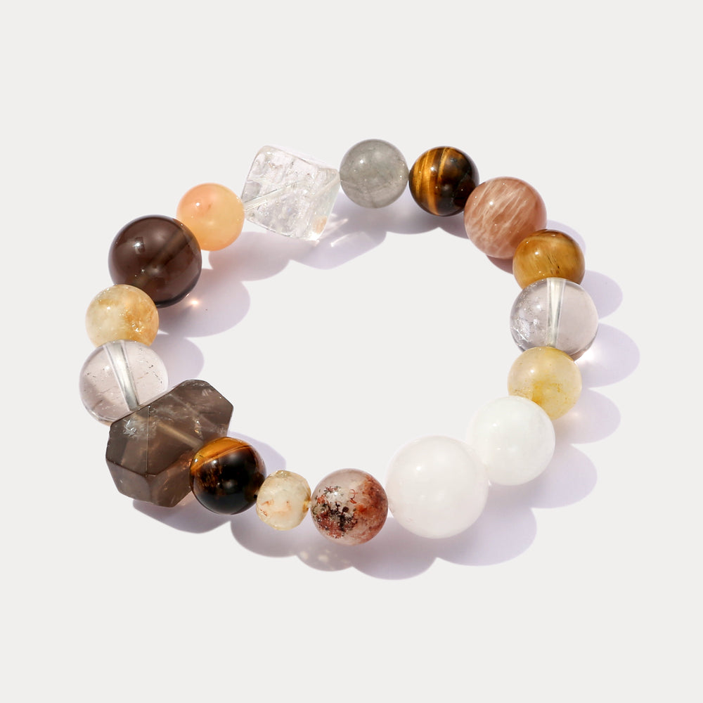 Citrine and Tiger Eye Bracelet