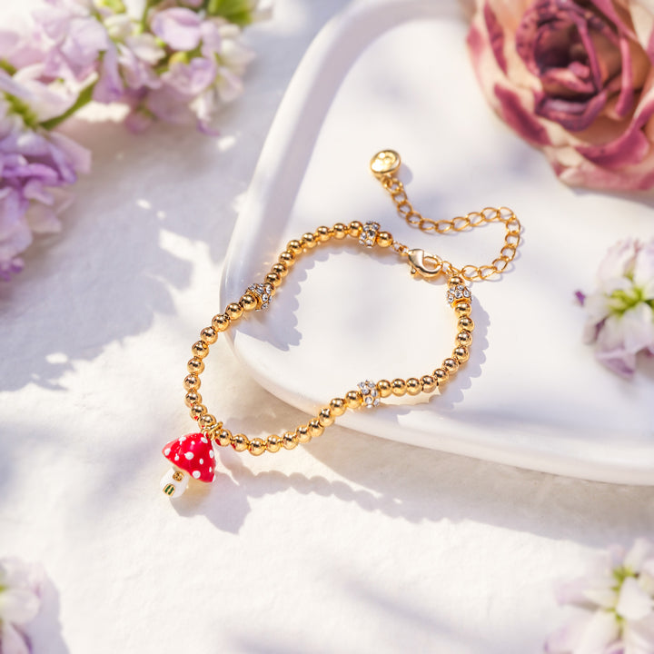 Mushroom Beads Bracelet