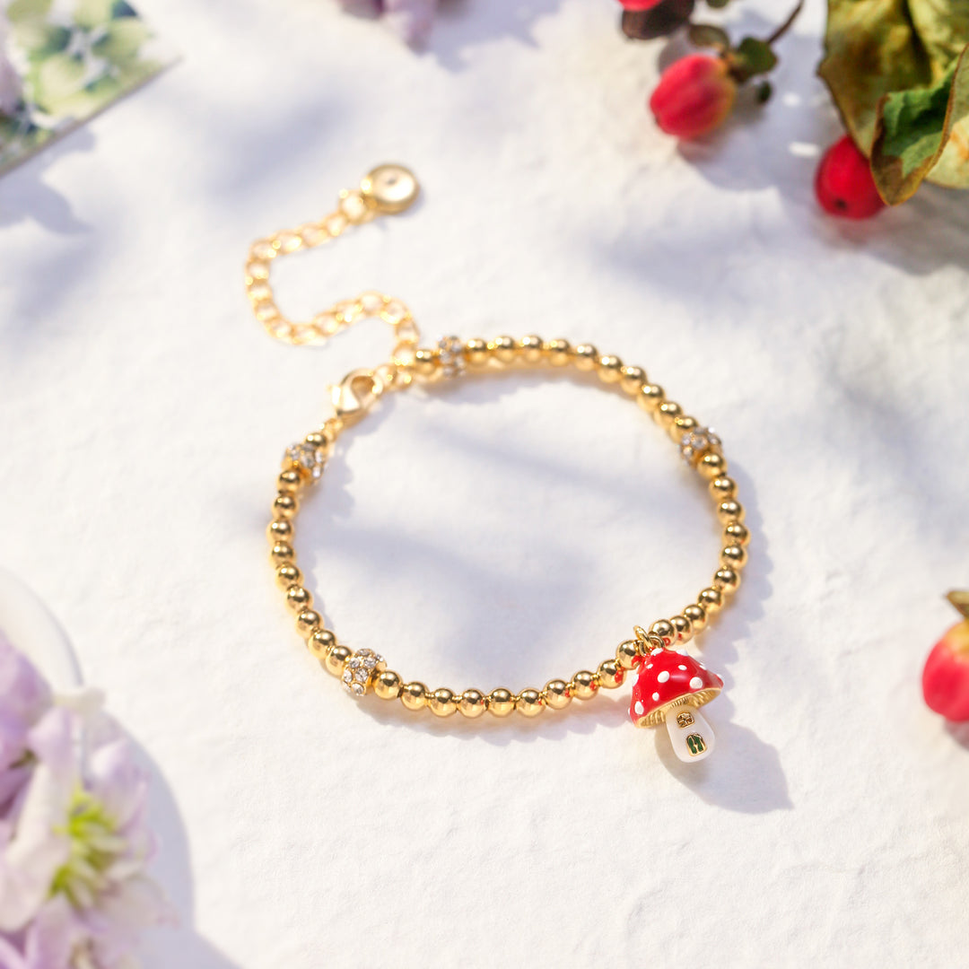 Mushroom Beads Bracelet