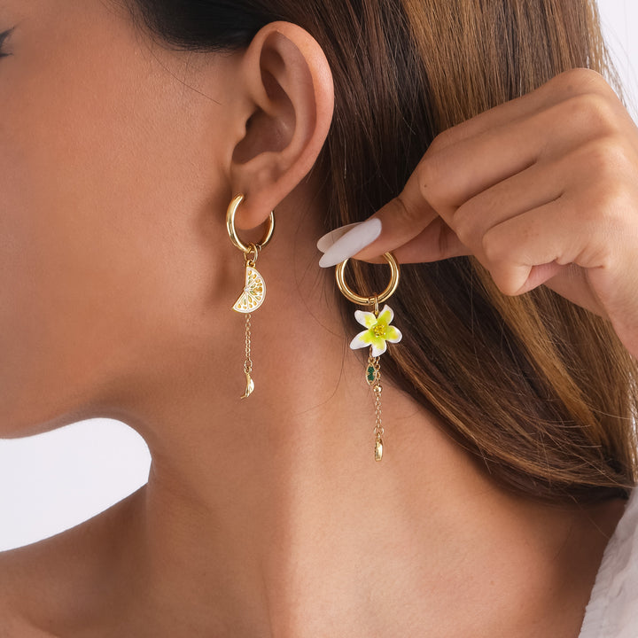 Aretes de limón