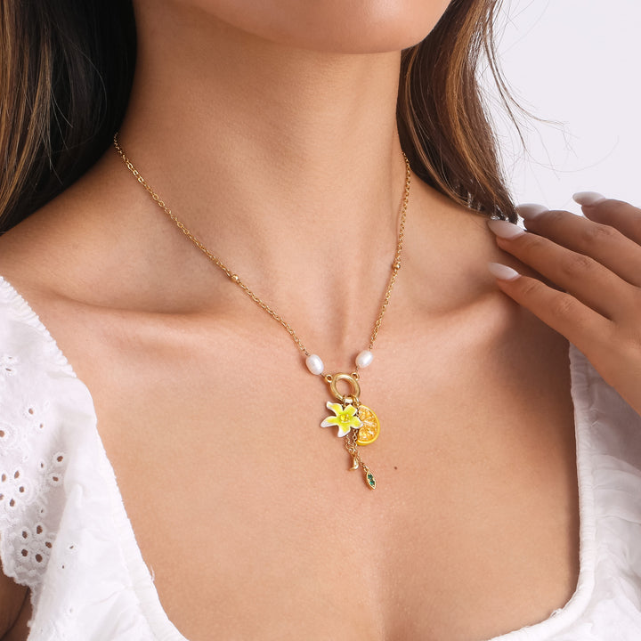 Collier de fleur de citron