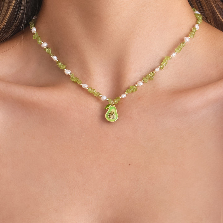 Selenichast Pearl Avocado Necklace