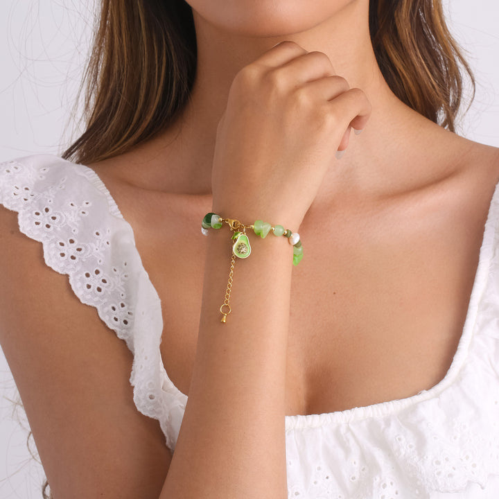 Bracelet de perle avocat
