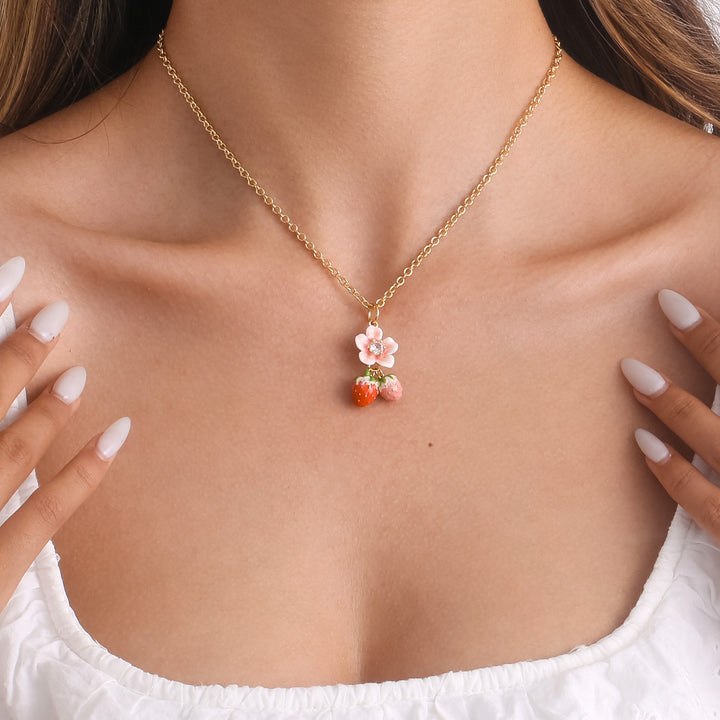 Selenichast Strawberry Blossom Necklace