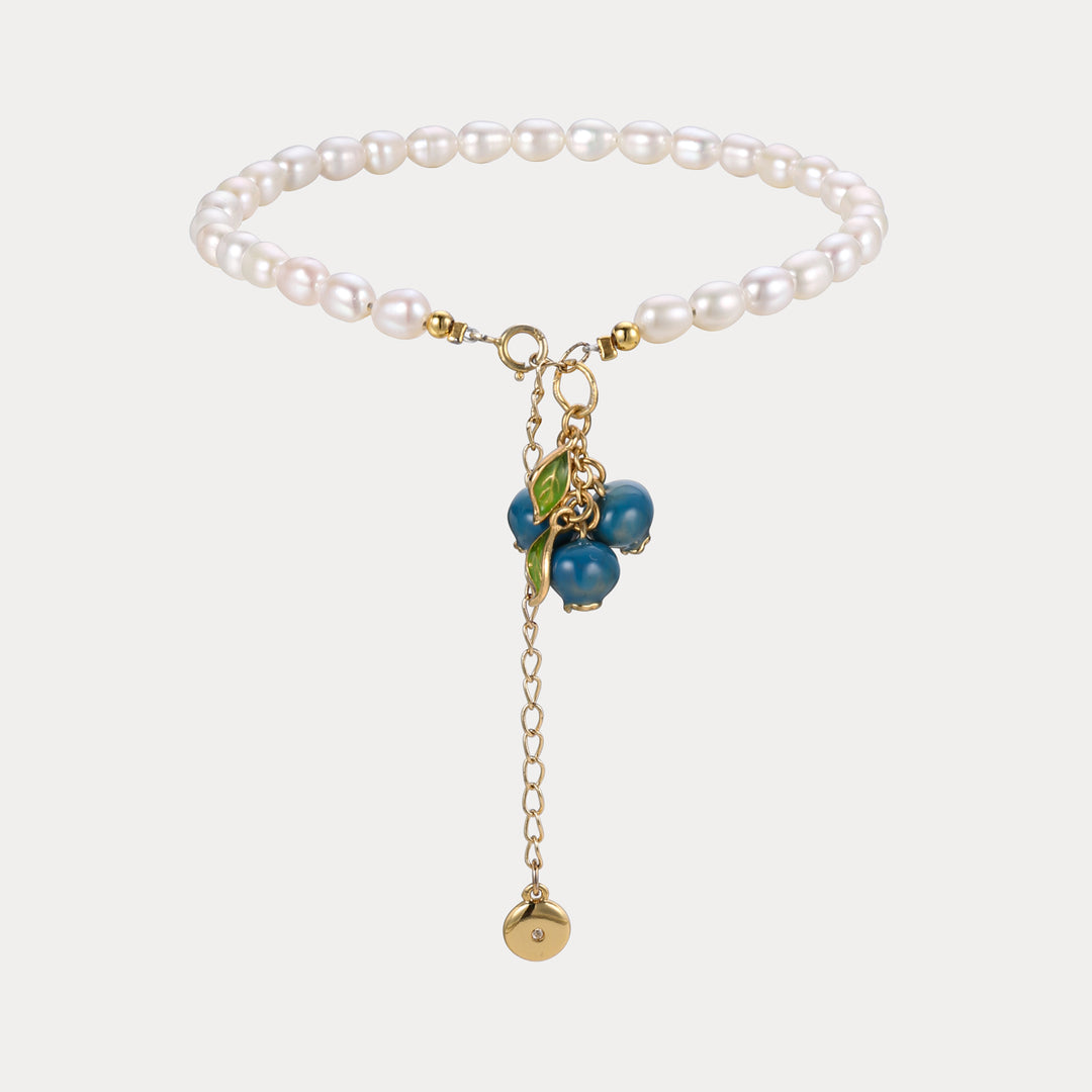 Selenichast Blueberry Pearl Anklet