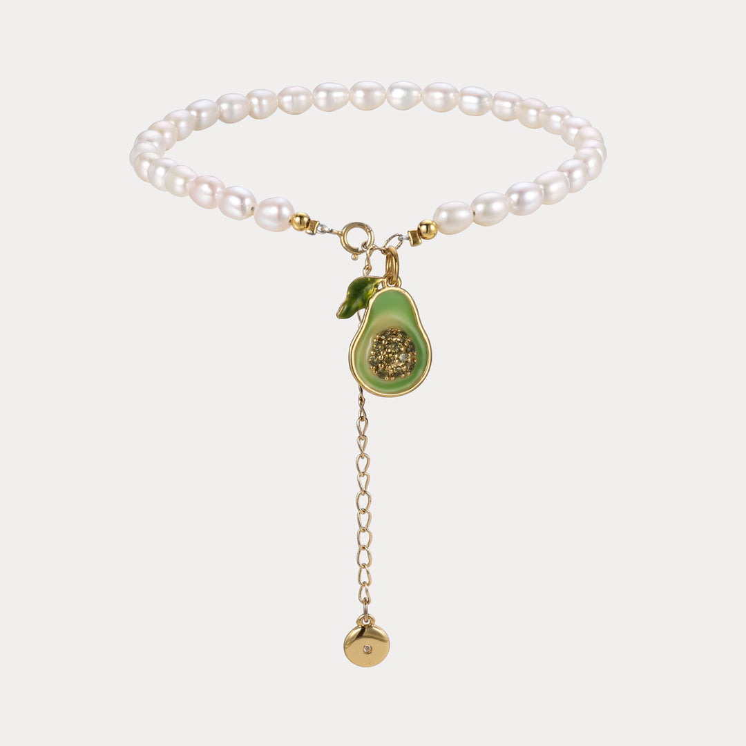 Selenichast Avocado Pearl Anklet