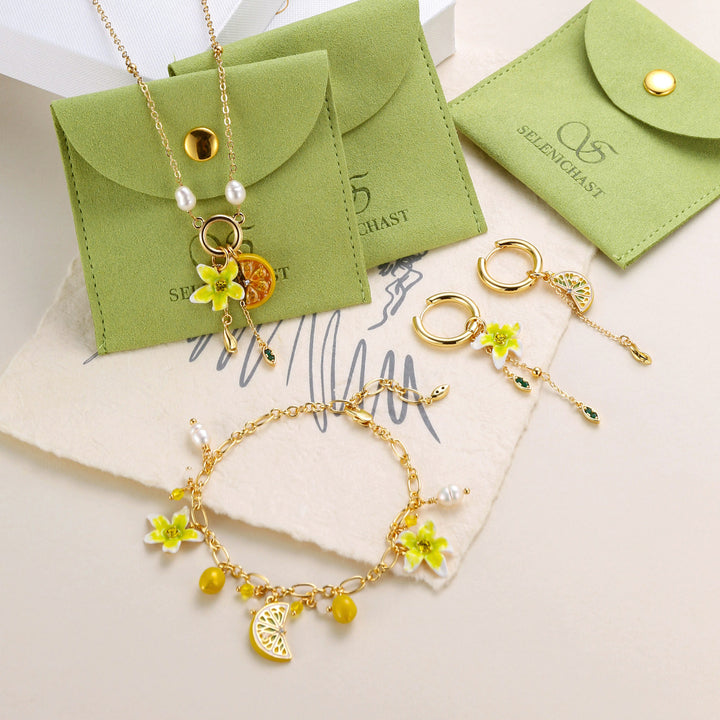 Aretes de limón