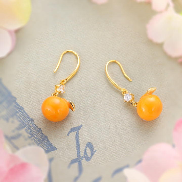 Orange Earrings