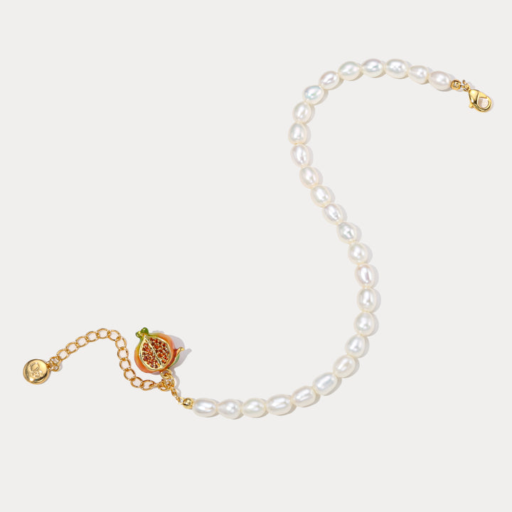 Selenichast Pomegranate Pearl Bracelet