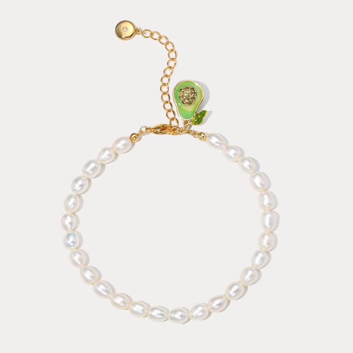 Selenichast Avocado Pearl Bracelet