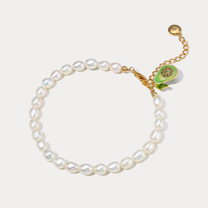 Selenichast Avocado Pearl Bracelet
