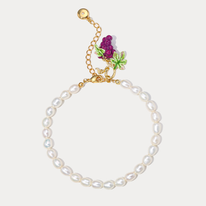 Selenichast Grape Pearl Bracelet