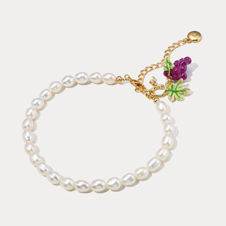 Selenichast Grape Pearl Bracelet