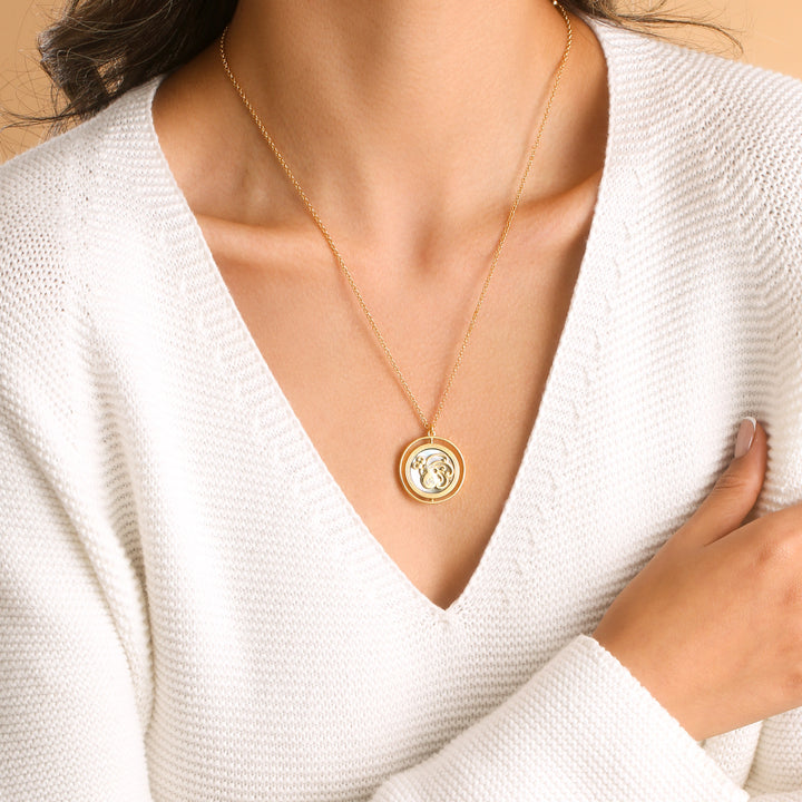 Aquarius Necklace Gold