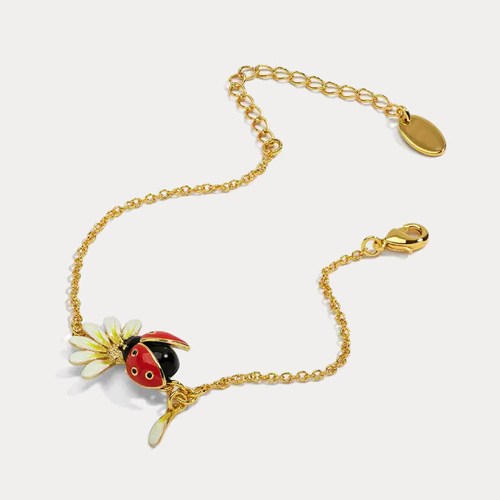 Ladybug Daisy Bracelet