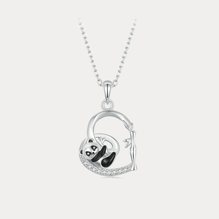 Collana panda del cuore