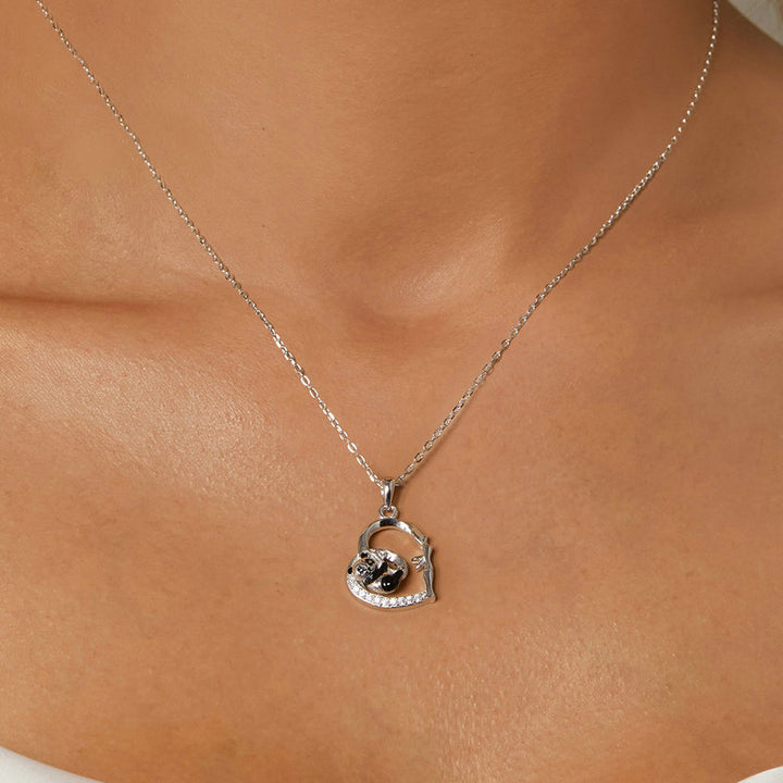 Collana panda del cuore