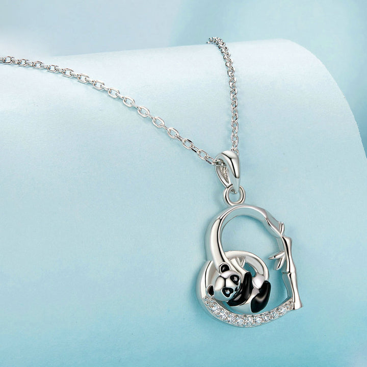 Collana panda del cuore