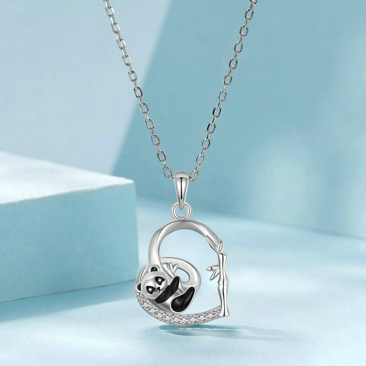 Collana panda del cuore