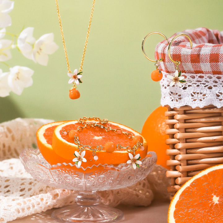 Orange Earrings