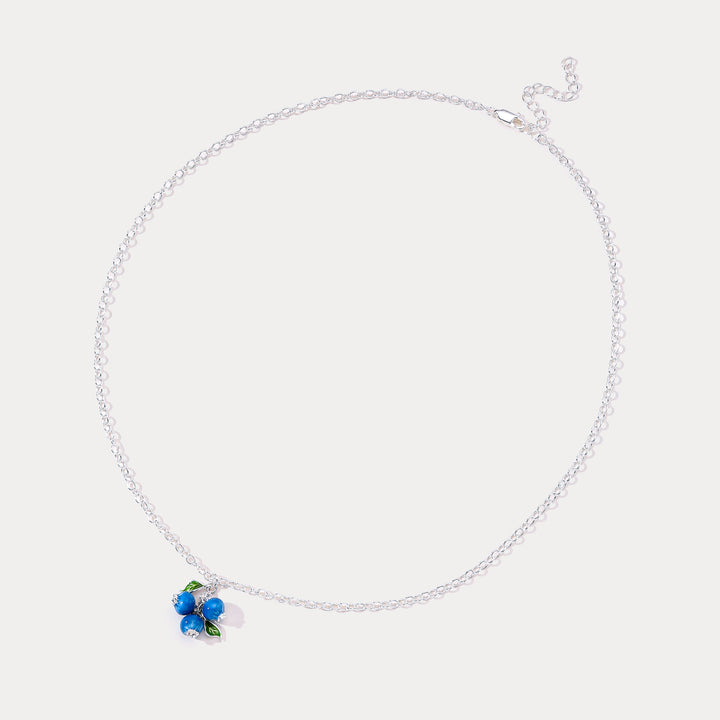 Silver Blueberry Necklace